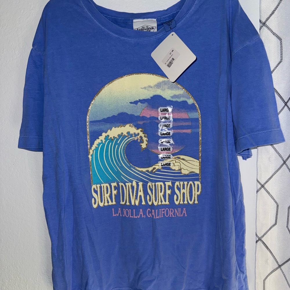 Blue Graphic T-Shirt